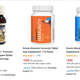 Screenshot of various immunity booster pills available on Amazon.in.